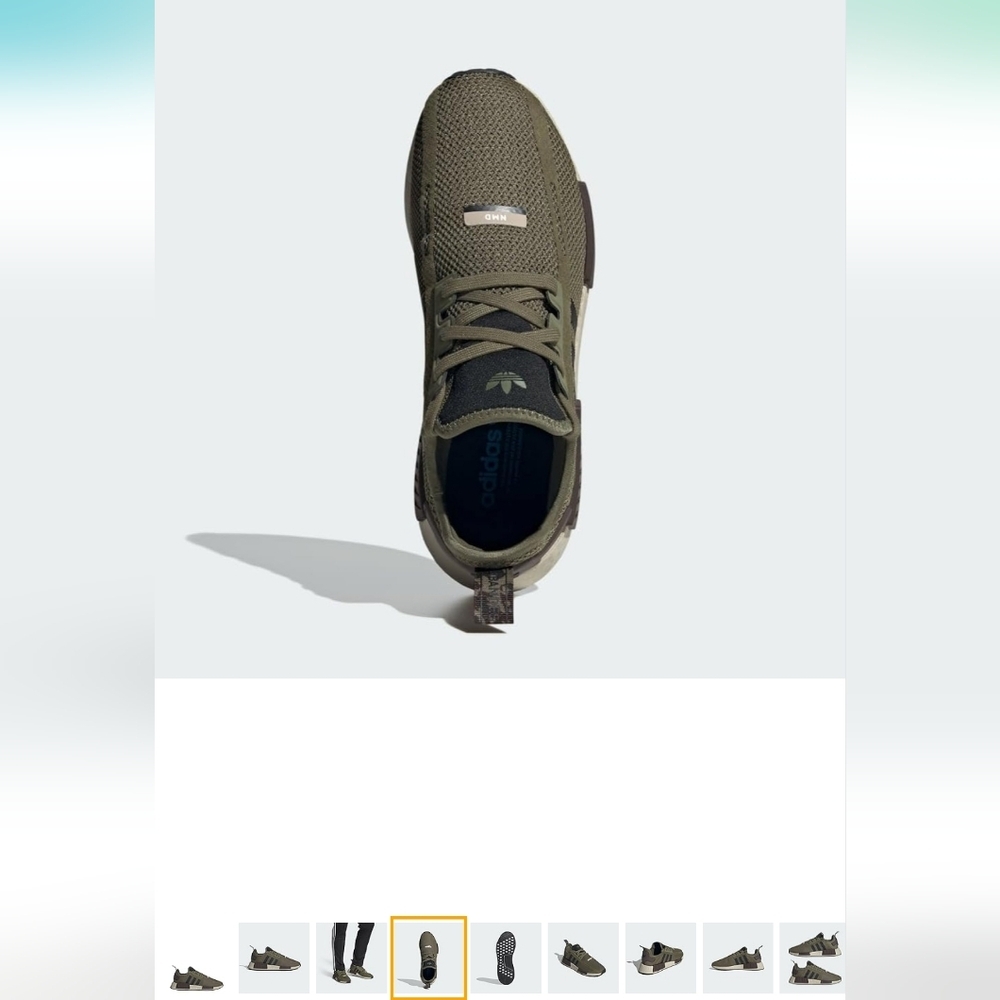 Adidas Mens Olive Green NMD Sneakers EUC - Picture 13 of 16